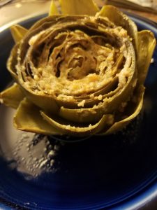 cooked stuffed artichoke