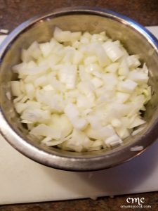 Onion, diced. © cmurraycook.com