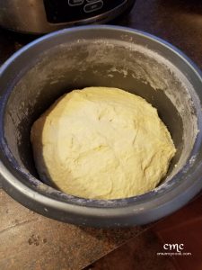 The dough after the first round of kneading. ©cmurraycook.com