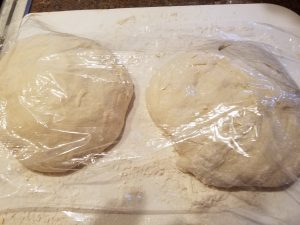 the proto loaves, rising under plastic wrap. ©cmurraycook.com