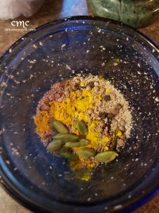 The garam masala mixture before toasting. © cmurraycook.com