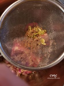 spices in a sieve. © cmurraycook.com